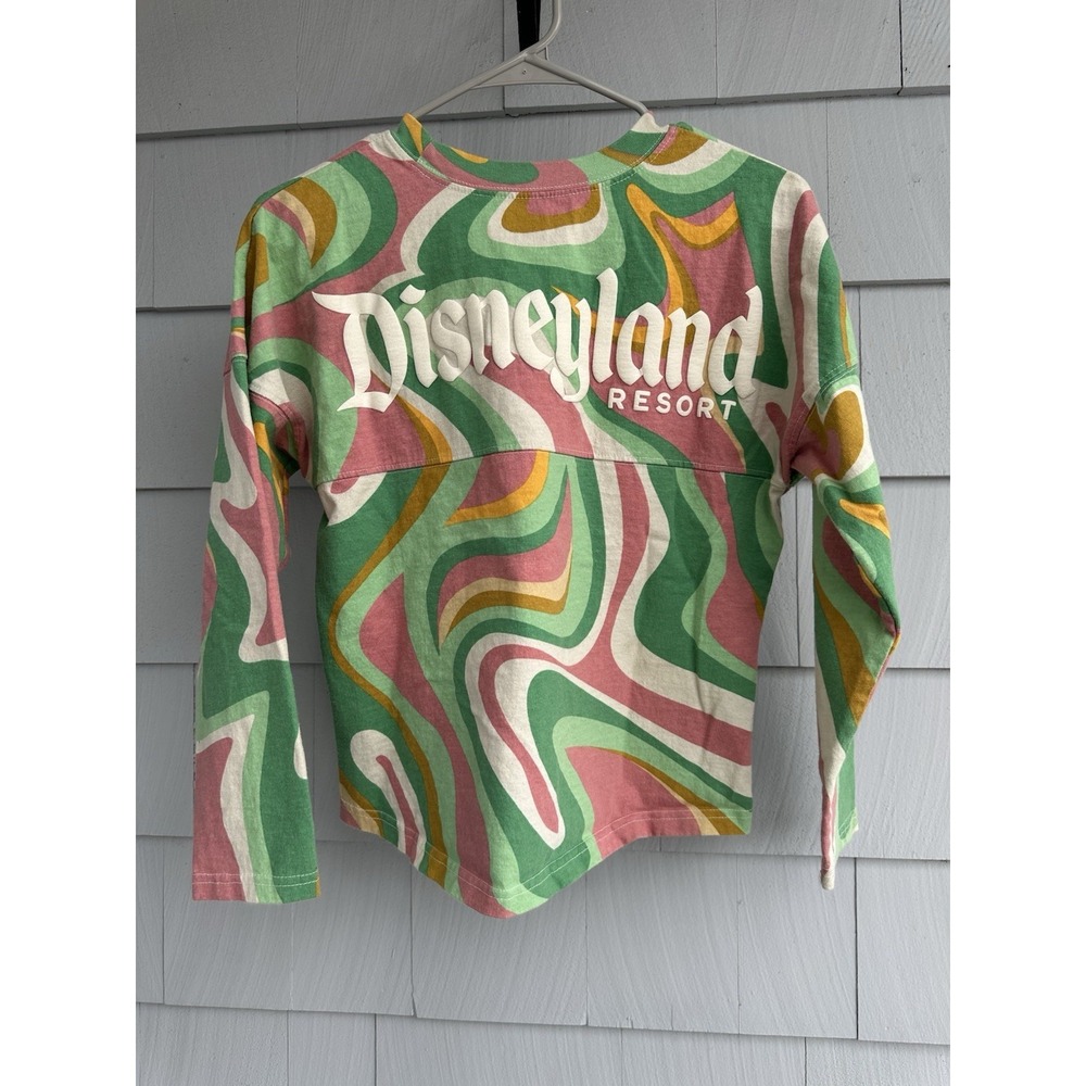 Disneyland Spirit Jersey Youth Size 14 XL Retro Swirl Long Sleeve Shirt